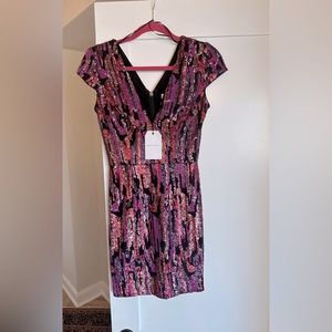 Mini short sleeves sequin dress